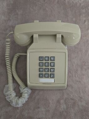 Cortelco Landline Desk Phone with Push-Button Keypad